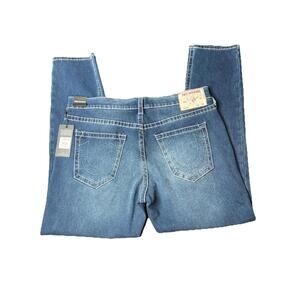 TRUE RELIGION GENO BIG T 700598 RELAXED SLIM JEANS 38 X 31 $199 MSRP Y2K Style